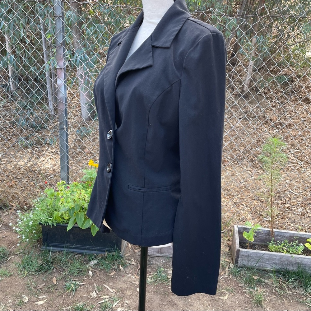Bcxblack 2 Button Lined Structured Blazer Sz. L - image 3
